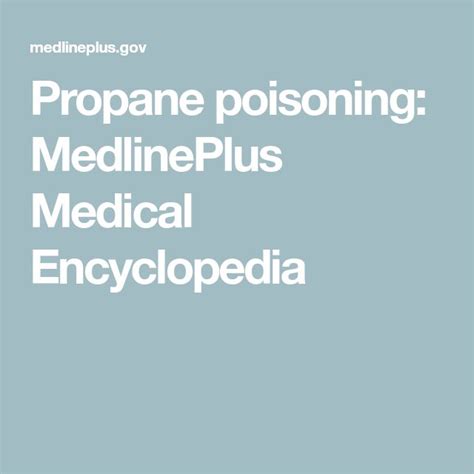 is breathing propane bad|Propane poisoning: MedlinePlus Medical Encyclopedia